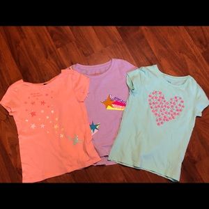 Girls trio size 6 and 6/7 t shirts